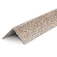 Угол 25х25мм 2,7м "Идеал", Дуб беленый