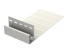 Планка "Ветровая доска J-фаска" ПВХ белая 3,05 м. Ю-Пласт