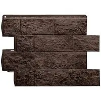 Фасадная панель Альта-Профиль Туф Эко Коричневый 680х560 мм