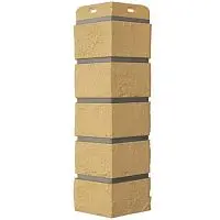 Угол наружный Grand Line Состаренный кирпич Design Песочный со швом RAL 7006 390х120х120 мм