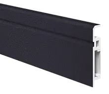 Плинтус ПВХ FA 034_Угольно-черный