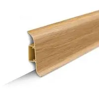 Плинтус напольный с центральной планкой 55мм 2,2м "Идеал Классик", 212 Дуб светлый