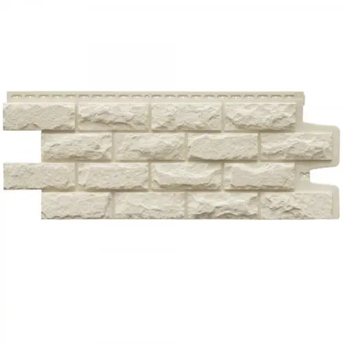 Фасадная панель Grand Line Колотый камень Classic Молочный 992х392 мм - купить в интернет-магазине Diopt.ru