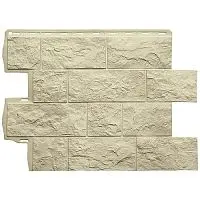 Фасадная панель Альта-Профиль Туф Эко Песчаный 680х560 мм