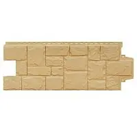 Фасадная панель Grand Line Крупный камень Classic Песочный 982х383 мм