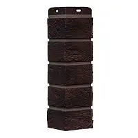 Угол наружный Grand Line Состаренный кирпич Design Plus Кофе с темно-бежевым швом 390х120х120 мм