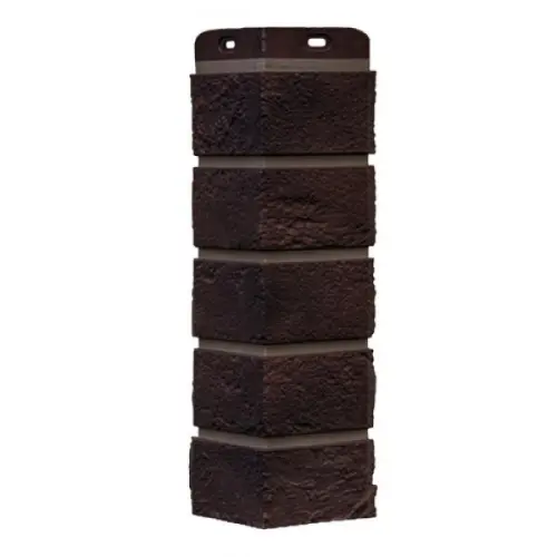 Угол наружный Grand Line Состаренный кирпич Design Plus Кофе с темно-бежевым швом 390х120х120 мм - купить в интернет-магазине Diopt.ru