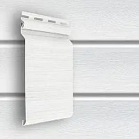 Сайдинг виниловый Grand Line Natural-Брус D7 Белый 3000х182 мм