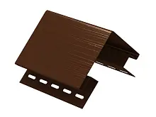Планка "Наружный угол" ПВХ коричневый  3,05 м. Ю-Пласт