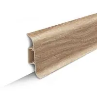 Плинтус напольный с центральной планкой 70мм 2,2м "Идеал Классик", 203 Дуб беленый