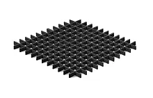 Потолок решетка Грильято 50х50 Чёрный