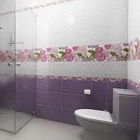 Стеновая панель ПВХ Кронапласт Unique Молли фиолет Фон 2700х250 мм