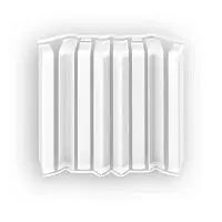 Накладки для плинтуса прямоугольного 100мм "Идеал Дюра" (набор из 8 эл. во флоупаке), 001 Белый