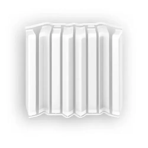 Накладки для плинтуса прямоугольного 100мм "Идеал Дюра" (набор из 8 эл. во флоупаке), 001 Белый - купить в интернет-магазине Diopt.ru