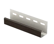 J-профиль  Тимберблок Рейка фасадная Орех темный
