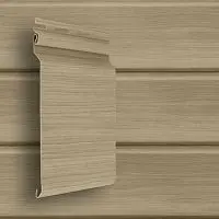 Сайдинг виниловый Grand Line Natural-Брус D7 Граб 3000х182 мм