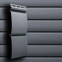 Сайдинг акриловый Grand Line Блок-хаус D4,8 Графит 3000х224 мм