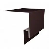 J-фаска металлическая Grand Line RAL 8017 Коричневая 3000х200х50 мм