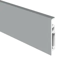 Плинтус ПВХ FC 031_Серебристо-серый