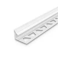 Раскладка внутренняя для плитки 8мм 2,5м "Идеал", Белый