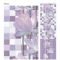 Стеновая панель ПВХ Кронапласт Unique Лотос узор