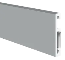 Плинтус ПВХ FG 031_Серебристо-серый