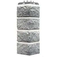 Угол наружный Grand Line Колотый камень Design Plus Гранит с белым швом 392х153х153 мм