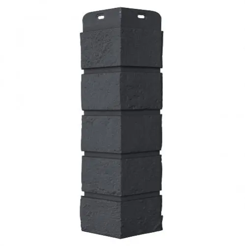 Угол наружный Grand Line Состаренный кирпич Classic Графит 390х120х120 мм - купить в интернет-магазине Diopt.ru