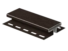 Соединительный (Н)  профиль  Тимберблок Рейка фасадная Орех темный