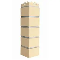 Угол наружный Grand Line Клинкерный кирпич Design Бежевый со швом RAL 7004 390х120х120 мм