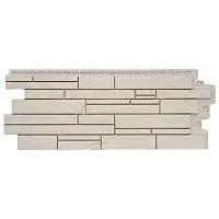 Фасадная панель Grand Line Скала Classic Молочный 972х380 мм 