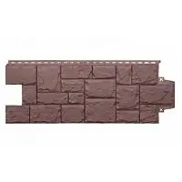 Фасадная панель Grand Line Крупный камень Classic Шоколадный 982х383 мм