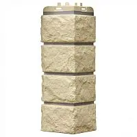 Угол наружный Grand Line Колотый камень Design Бежевый со швом RAL 7004 392х153х153 мм