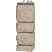 Угол наружный Grand Line Камелот Design Бежевый со швом RAL 7006 392х153х153 мм