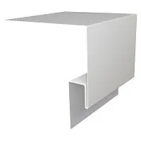 J-фаска металлическая с пленкой Grand Line RAL 9003 Белая 3000х200х50 мм