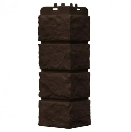 Угол наружный Grand Line Колотый камень Classic Шоколадный 392х153х153 мм - купить в интернет-магазине Diopt.ru