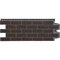 Фасадная панель Grand Line Состаренный кирпич Design Шоколадный со швом RAL 7006 995х390 мм