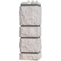 Угол наружный Grand Line Камелот Design Молочный со швом RAL 7006 392х153х153 мм