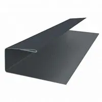 Планка J-профиль металлический Grand Line RAL 7024 Графит 3000х0,45 мм