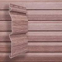 Сайдинг виниловый Grand Line Tundra D4,4 Корабельный брус Рябина 3600х224 мм