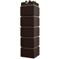Угол наружный Grand Line Клинкерный кирпич Design Шоколадный со швом RAL 7006 390х120х120 мм