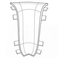 Угол внутренний Идеал (IDEAL) коллекция Комфорт Клен темный 