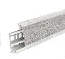 Плинтус Идеал (IDEAL)85 мм коллекция "Deconika", 432 Дуб платиновый