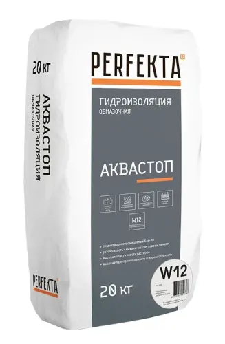 Гидроизоляция обмазочная Perfekta "Аквастоп" w12 - купить в интернет-магазине Diopt.ru