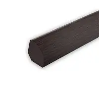 Угол внутренний округлый 10х10мм 2,7м "Идеал", Венге черный