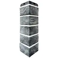 Угол наружный Grand Line Состаренный кирпич Design Plus Гранит с белым швом 390х120х120 мм