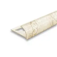 Раскладка наружная для плитки 10 мм 2,5м "Идеал", Мрамор алебастровый