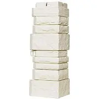 Угол наружный Grand Line Сланец Classic Молочный 420х155х155 мм