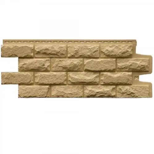 Фасадная панель Grand Line Колотый камень Classic Песочный 992х392 мм - купить в интернет-магазине Diopt.ru