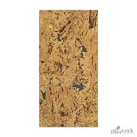 Пробковое настенное покрытие в пластинах IberCork Малага Азул